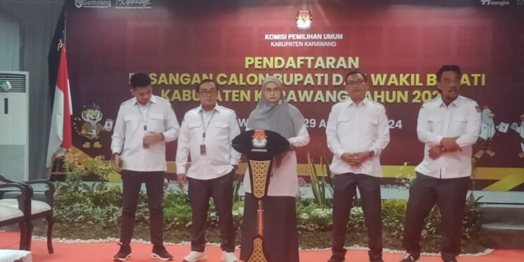 KPU Umumkan Dua Paslon Bupati dan Wakil Bupati di Pilkada Karawang 2024