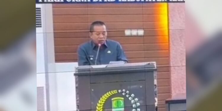 Momen Rapat Paripurna DPRD , Bupati Karawang Aep Syaepuloh  Apresiasi Kerjasama Eksekutif dan Legeslatif Dalam Menjawab Kebutuhan Masyarakat