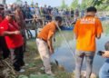 Mayat Wanita Ditemukan di Aliran Sungai Citarum Munjul Klari Tim Inafis Polres Karawang Lakukan Olah TKP