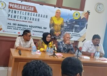 Anggota DPRD Jabar Sri Rahayu Agustina Turun Ke Davil Karawang Lakukan Pengawasan Pembangunan